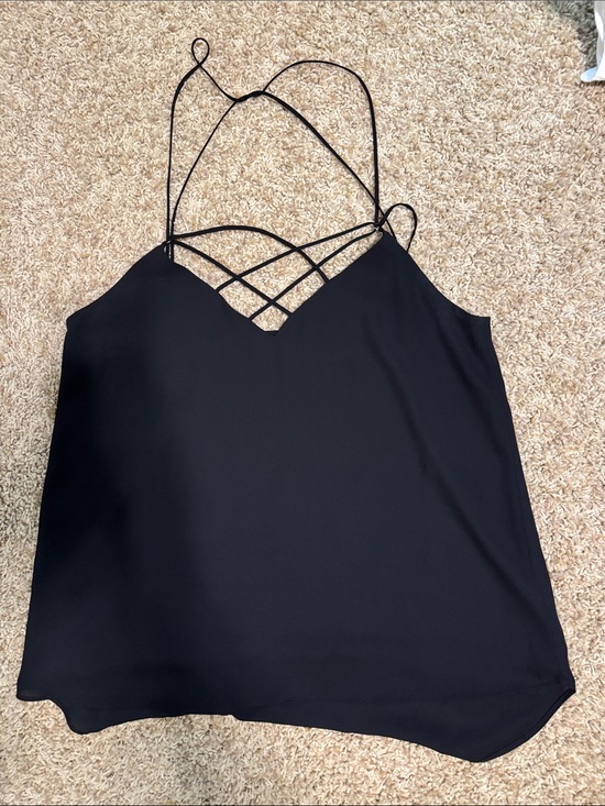 Express Tops - Express Women's Black Strappy V-Neck Tank Top